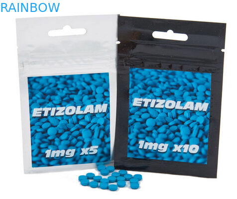 लटका छेद के साथ Etizolam छर्रों के लिए एल्यूमीनियम पन्नी थैली पैकेजिंग, Reclosable Doypack धूप हर्बल चाय पाक