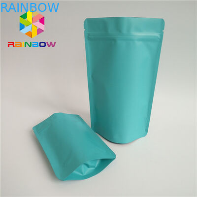 प्राकृतिक ग्रीन टी बैग्स पैकेजिंग मैट सरफेस सेल्फ स्टैंडिंग जिपलॉक