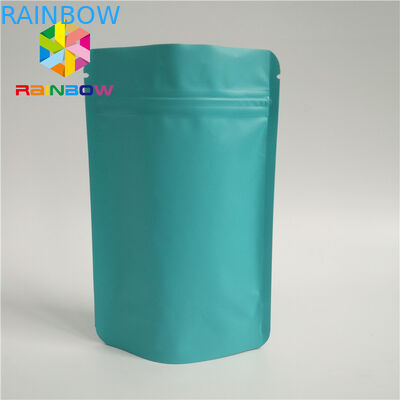 प्राकृतिक ग्रीन टी बैग्स पैकेजिंग मैट सरफेस सेल्फ स्टैंडिंग जिपलॉक