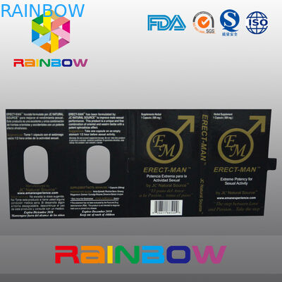 कार्ड अनुकूलित डिजाइन के साथ प्रभाव 100% EREN-MEN सेक्स गोली पैकेजिंग पेपर बॉक्स