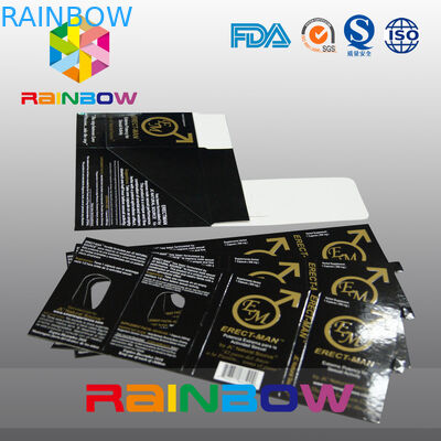 कार्ड अनुकूलित डिजाइन के साथ प्रभाव 100% EREN-MEN सेक्स गोली पैकेजिंग पेपर बॉक्स