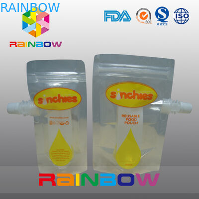 लिक्विड जूस पाउच में खड़े हो जाइए, जिपर्स पाउच ग्रेव प्रिंटिंग को पीते हैं