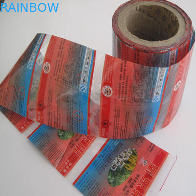 पीवीसी / पीईटी सिकुड़ आस्तीन लेबल के लिए रोल में ऊर्जा मुद्रित बोतलों के साथ OEM मुद्रित लोगो