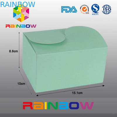 उपहार पैकेजिंग, अनुकूलित मुद्रण और आकार के लिए ग्रीन क्राफ्ट पेपर बॉक्स