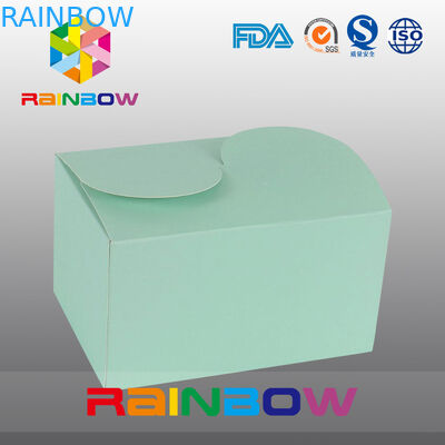 उपहार पैकेजिंग, अनुकूलित मुद्रण और आकार के लिए ग्रीन क्राफ्ट पेपर बॉक्स