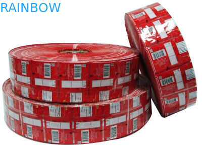 बोतलों के लिए हीट सील करने योग्य प्लास्टिक पीवीसी / पालतू सिकोड़ें आस्तीन लेबल फिल्म