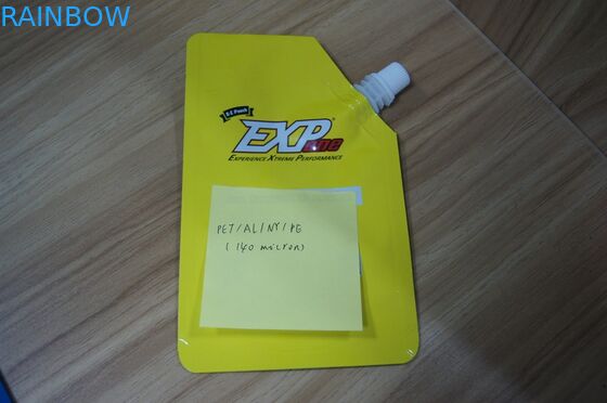 साइड टोंटी चिकनाई तेल पैकेजिंग थैला के साथ टुकड़े टुकड़े में खड़े टोंटी पाउच पैकेजिंग