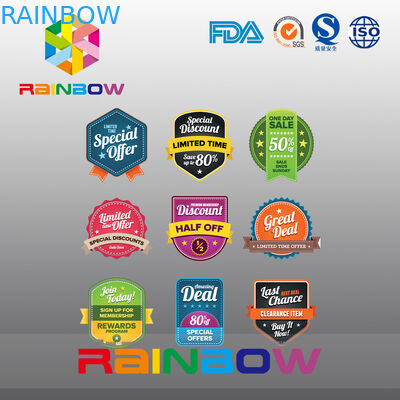 पेपर मैग्नेट स्टिकर पेपर लेबल, स्वास्थ्य भोजन के लिए अनियमित सिल्क स्क्रीन वाइन लेबल