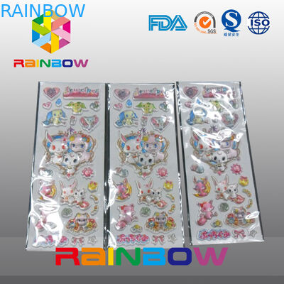 रंगीन ज्वलंत अनियमित आर्थिक पुनर्नवीनीकरण कस्टम पेपर लेबल बोतल / प्लास्टिक बैग