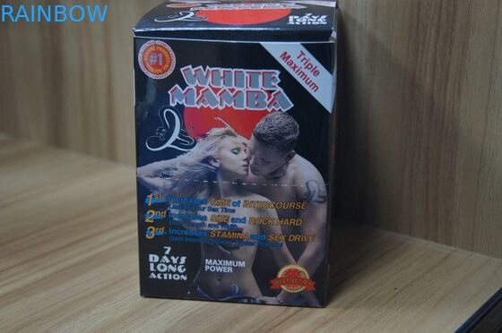 सेक्स एनहांसमेंट पिल्स डिस्प्ले पेपर बॉक्स और कार्ड्स ब्लैक पैंथर बॉक्स