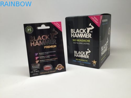 लाल Mamba कागज बॉक्स पुरुष सेक्स संवर्धन गोलियां / कार्ड पैकेजिंग के लिए