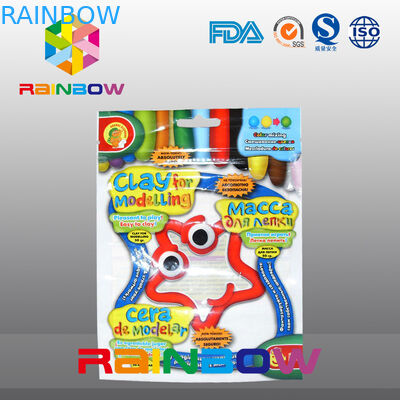 कस्टम लोगो Coloful तीन साइड सील स्पष्ट प्लास्टिक पाउच पैकेजिंग कैंडी / स्नैक फूड के लिए