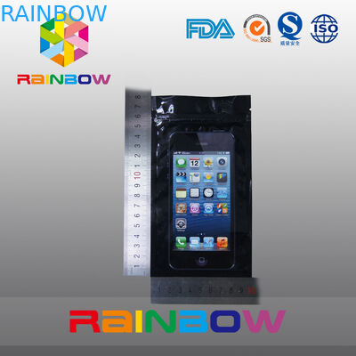 एक हैंग होल के साथ फॉन्ट क्लियर विंडो एंटी स्टेटिक बैग टेलीफोन पैकेजिंग