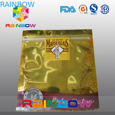 गोल्ड एंटी स्टेटिक बैग / Esd परिरक्षण इलेक्ट्रॉनिक उत्पाद जिपर बैग कस्टम