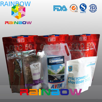 जिपर / प्लास्टिक खाद्य ग्रेड पशु Tukey खाद्य थैला के साथ पालतू भोजन थैली खड़े हो जाओ