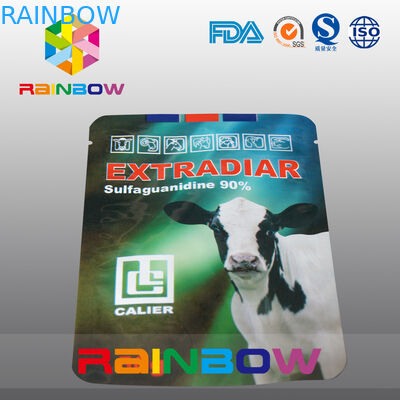 एल्यूमीनियम पन्नी पालतू खाद्य पाउच डेयरी गाय खाद्य पैकेजिंग ऊपर खड़े हो जाओ