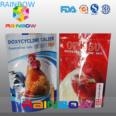 कस्टम अपना खुद का लोगो जिपर के साथ पालतू / टके खाद्य भंडारण पाउच खड़े हो जाओ