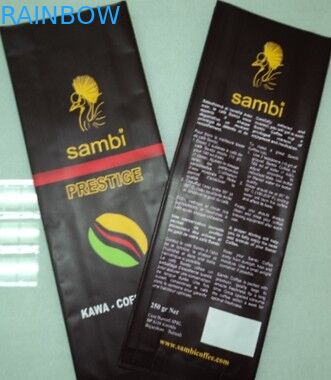 वाल्व के साथ साइड गसेट एल्युमिनियम फॉयल कॉफ़ी स्टोरेज पाउच फ़ॉइल पाउच पैकेजिंग