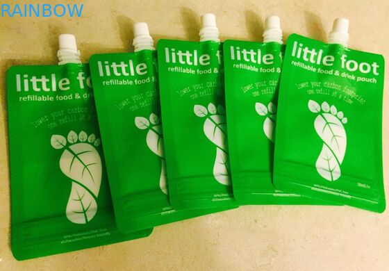 विभिन्न आकार पूरक के लिए पुन: प्रयोज्य टोंटी थैली खड़े हो जाओ