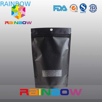 टुकड़े टुकड़े में मैट ब्लैक टी बैग पैकेजिंग एल्यूमीनियम पन्नी कॉफी बैग