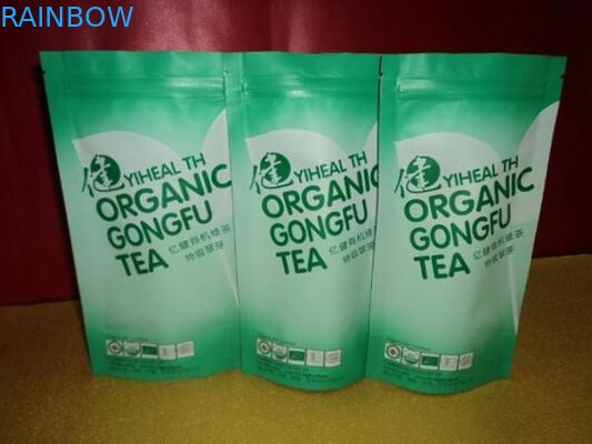 ग्रेसफुल कर्व्ड लिपटन PET / VMPET / PE टी पैकेजिंग बैग्स स्टैंड अप / स्टैंड अप बैग फॉर टी