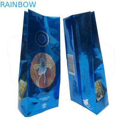कस्टम डिजाइन पन्नी कॉफी बैग एक तरह से वाल्व, ग्रीन / ब्लैक के साथ