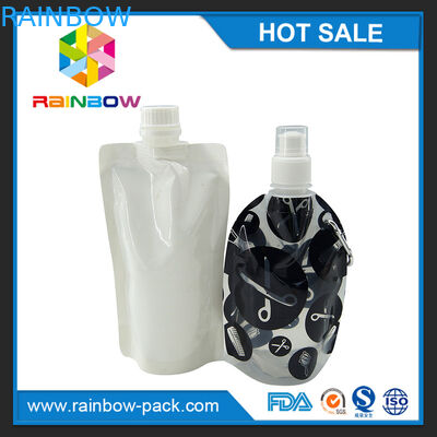 शीर्ष पर ज़िप के साथ ऊपर पुन: बेबी खाद्य टोंटी पाउच पैकेजिंग खड़े हो जाओ