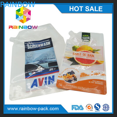 बच्चे के भोजन / रस / सूप के लिए अनुकूलित पुन: प्रयोज्य प्लास्टिक स्टैंड अप निचोड़ थैली