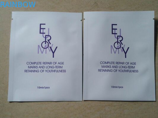 आंसू पायदान / हैंग होल के साथ मास्क चेहरे एल्यूमीनियम पन्नी थैली पैकेजिंग