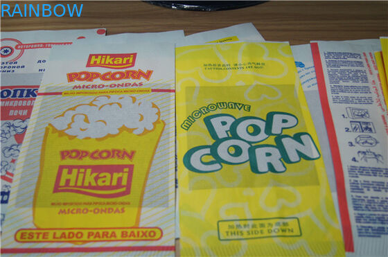 स्नैक के लिए फूड ग्रेड फ्लैट बॉटम ब्राउन स्वनिर्धारित पेपर बैग टॉप ओपन