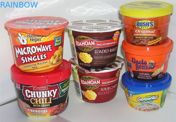 दूध सफेद पीवीसी / पीईटी हटना आस्तीन लेबल हीट सेंसिटिव ग्रेव प्रिंटिंग