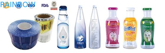 पीवीसी / पीईटी हटना आस्तीन लेबल बोतलें / डिब्बे के लिए लपेटें आस्तीन हटना