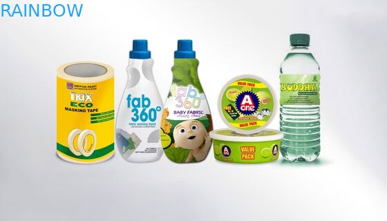 पीवीसी / पीईटी हटना आस्तीन लेबल बोतलें / डिब्बे के लिए लपेटें आस्तीन हटना