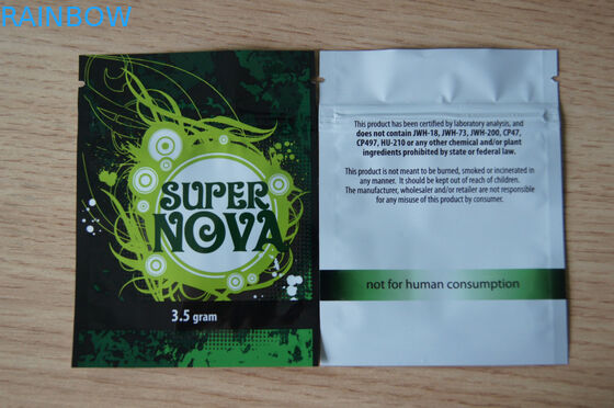 3 साइड सील भोजन के लिए एल्यूमीनियम पन्नी थैली पैकेजिंग ज़िप ताला टुकड़े टुकड़े में बैग