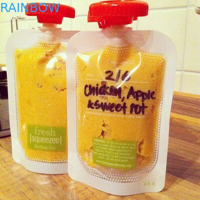 एफडीए प्रमाणन पुन: प्रयोज्य तरल खाद्य टोंटी थैली रिसाव के साथ