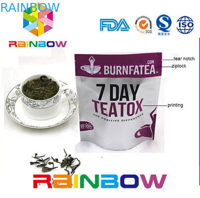 साइड गुसेटेड डॉय पैक क्राफ्ट पेपर टी पैकेजिंग बैग एल्युमिनियम फॉयल प्लास्टिक जिपलॉक पाउच