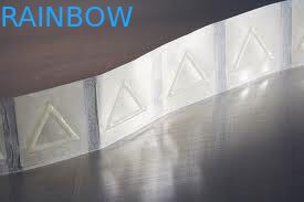 25 मिमी व्यास त्रिभुज सिकोड़ें आस्तीन लेबल पारदर्शी स्टिकर / स्पर्श चेतावनी लेबल