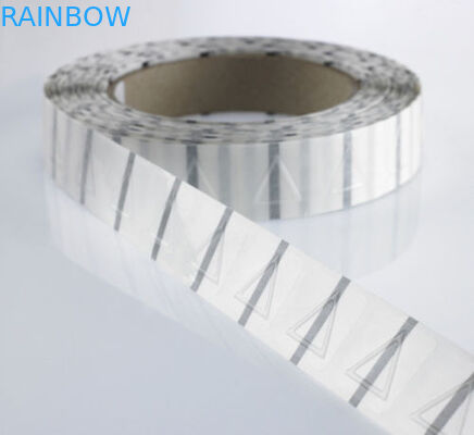 25 मिमी व्यास त्रिभुज सिकोड़ें आस्तीन लेबल पारदर्शी स्टिकर / स्पर्श चेतावनी लेबल