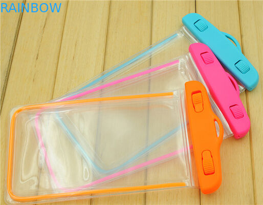 आईफोन 6 एस 6 प्लस, पिंक / ऑर्गन / ब्लू के लिए यूनिवर्सल 5.5 इंच पीवीसी वॉटरप्रूफ फोन बैग