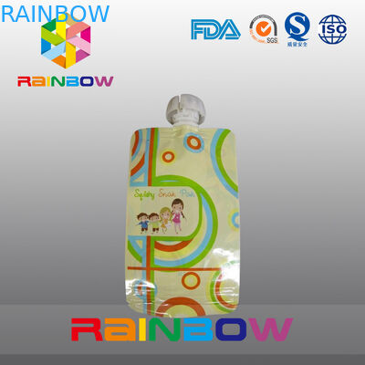 शीर्ष ग्रेड और टिकाऊ जिपर के साथ फूड ग्रेड बेबी फूड पाउच टोंटी पाउच पैकेजिंग