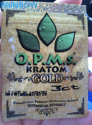कस्टम kratom हर्बल अगरबत्ती पैकेजिंग / 3ct OPMS कैप्सूल kratom बैग