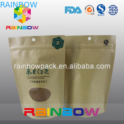 पुनर्नवीकरणीय 2 ओज़ क्राफ्ट पेपर डॉयपैक्स विन्डो विथ विथ विंडो