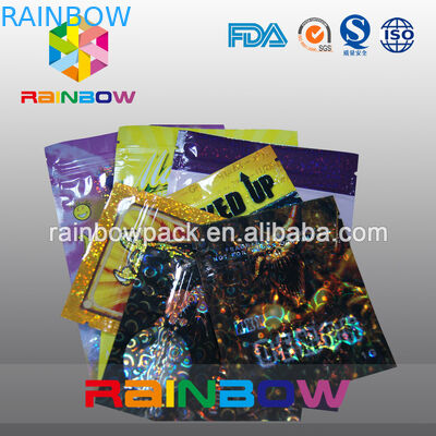 अनुकूलित 4g / 10g हर्बल धूपदान पैकेजिंग / Potpourri Ziplock बैग