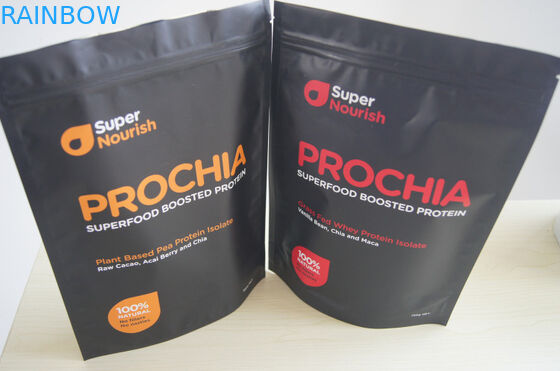 एल्युमिनियम फॉयल स्टैंड पाउच, 500 ग्राम 750 ग्राम 1 किग्रा मट्ठा प्रोटीन पाउडर पैकेजिंग