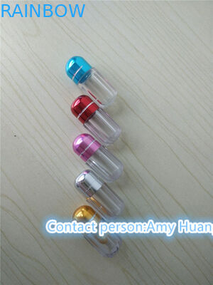 खाली हार्ड जिलेटिन कैप्सूल बोतल एल्यूमीनियम पन्नी ढक्कन के साथ सेक्स गोली कंटेनर