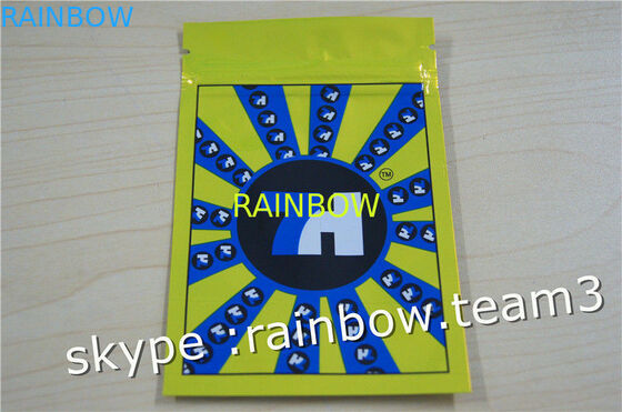 हर्बल धूप का सामान बैग / तीन साइड सील ज़िप बैग / कस्टम हर्बल धूप का सामान के लिए 1g / 2g / 3G / 4g / 5g पाउच बैग पाउडर के लिए