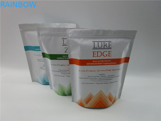 जिपलॉक के साथ मैट मॉइस्चर प्रूफ 1kg बॉटम गस्सेट बैग्स को खड़ा करें