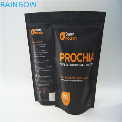 पन्नी में लिपटे पन्नी ज़िपलॉक बैग, प्रोटीन पाउडर / खाद्य पन्नी पैकेजिंग बैग