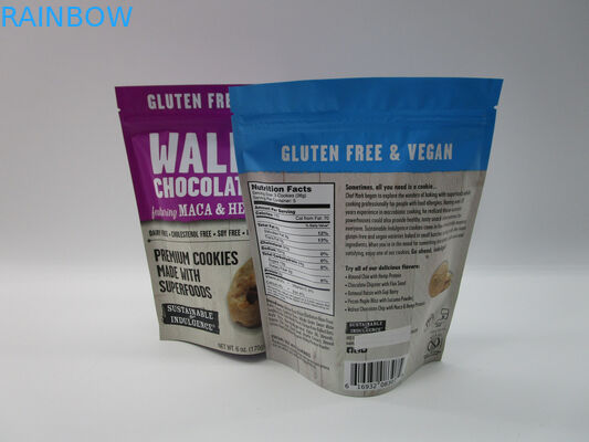 निजी लेबल स्टैंड जिपर पाउच, स्नैक फूड पैकेजिंग एल्यूमीनियम पन्नी