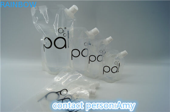 बायोडिग्रेडेबल डबल जिपर 200 मिलीलीटर टोंटी पाउच पैकेजिंग पीईटी / एनवाई / पीई